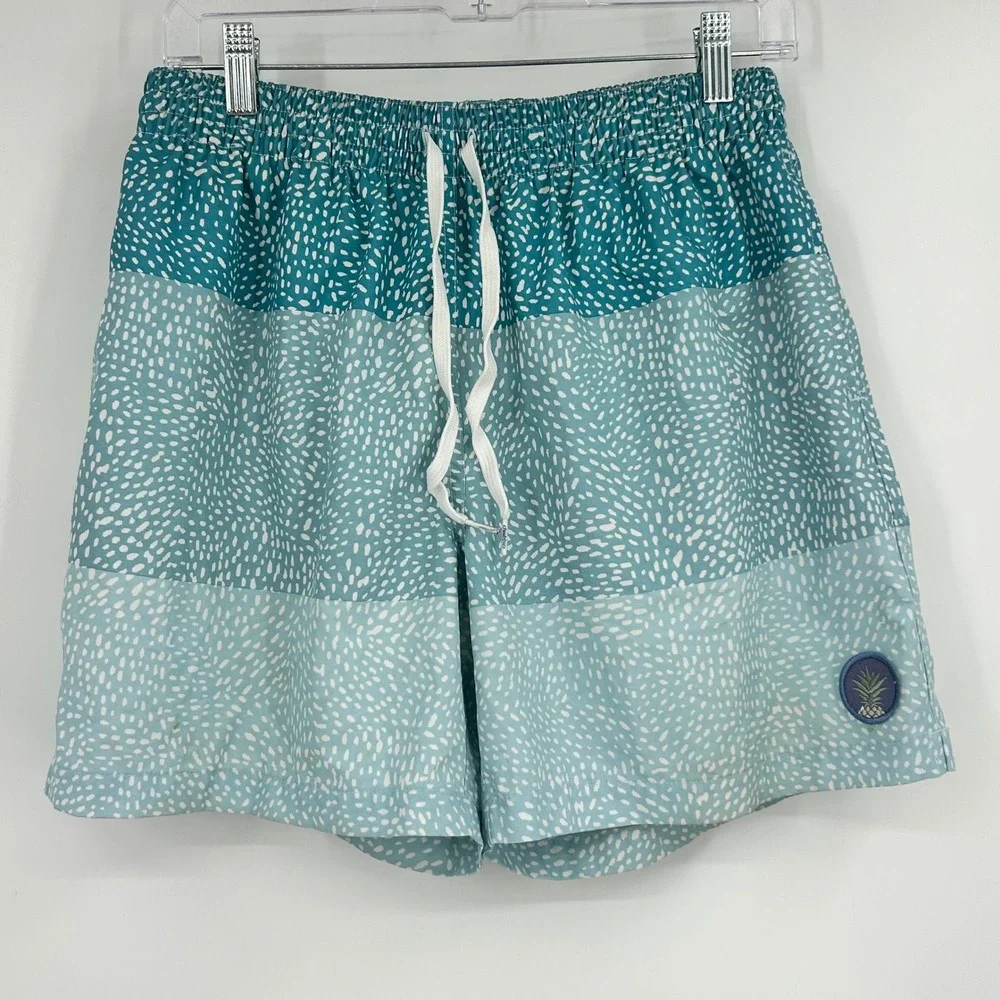 Chubbies Mens The Blue Dots Swim Trunks 5.5 Inseam Blue Dotted Large L